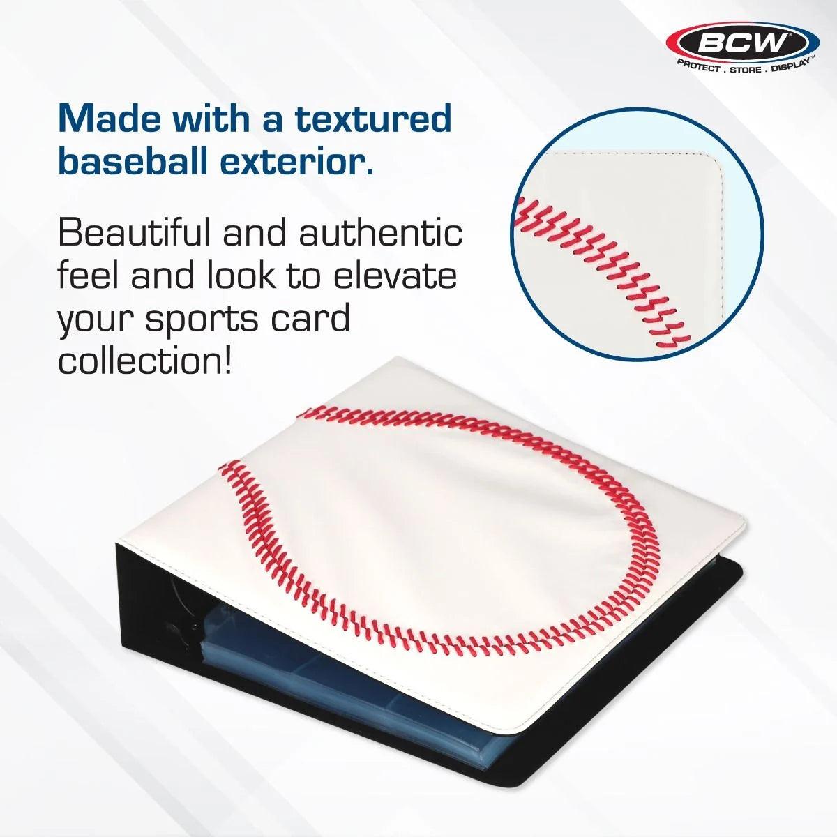 BCW - Binder - 3'' Premium White - Baseball BCW 722626007958