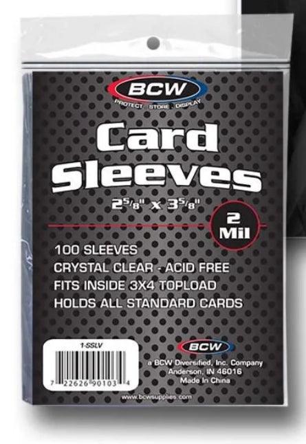 BCW - Card Sleeves (100ct) - Standard size (2 5/8'' x 3 5/8'') BCW 722626901034