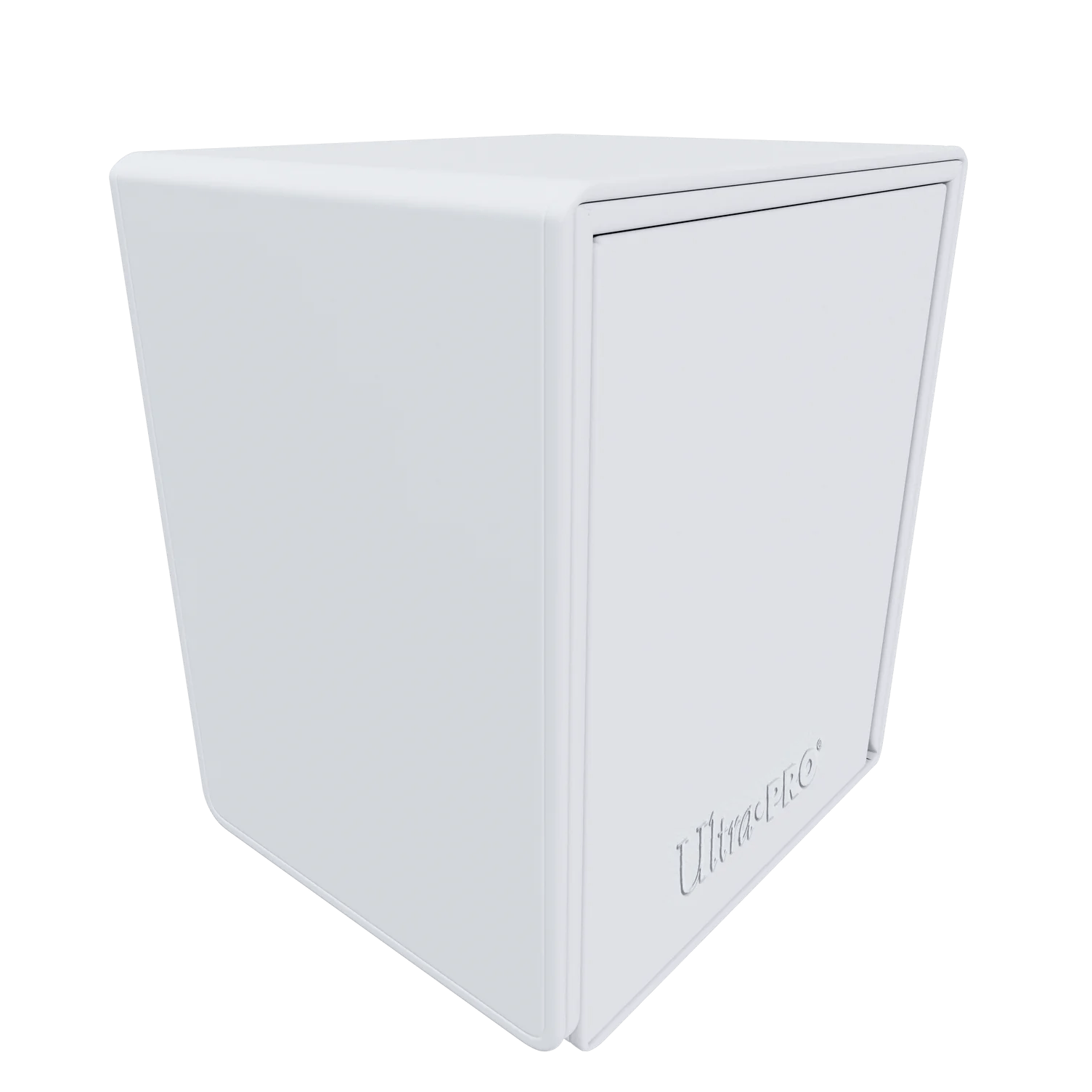 Deck Box - Ultra PRO Alcove Flip - Leatherette White (Holds 100+ Double Sleeved Cards) Ultra PRO 074427161798