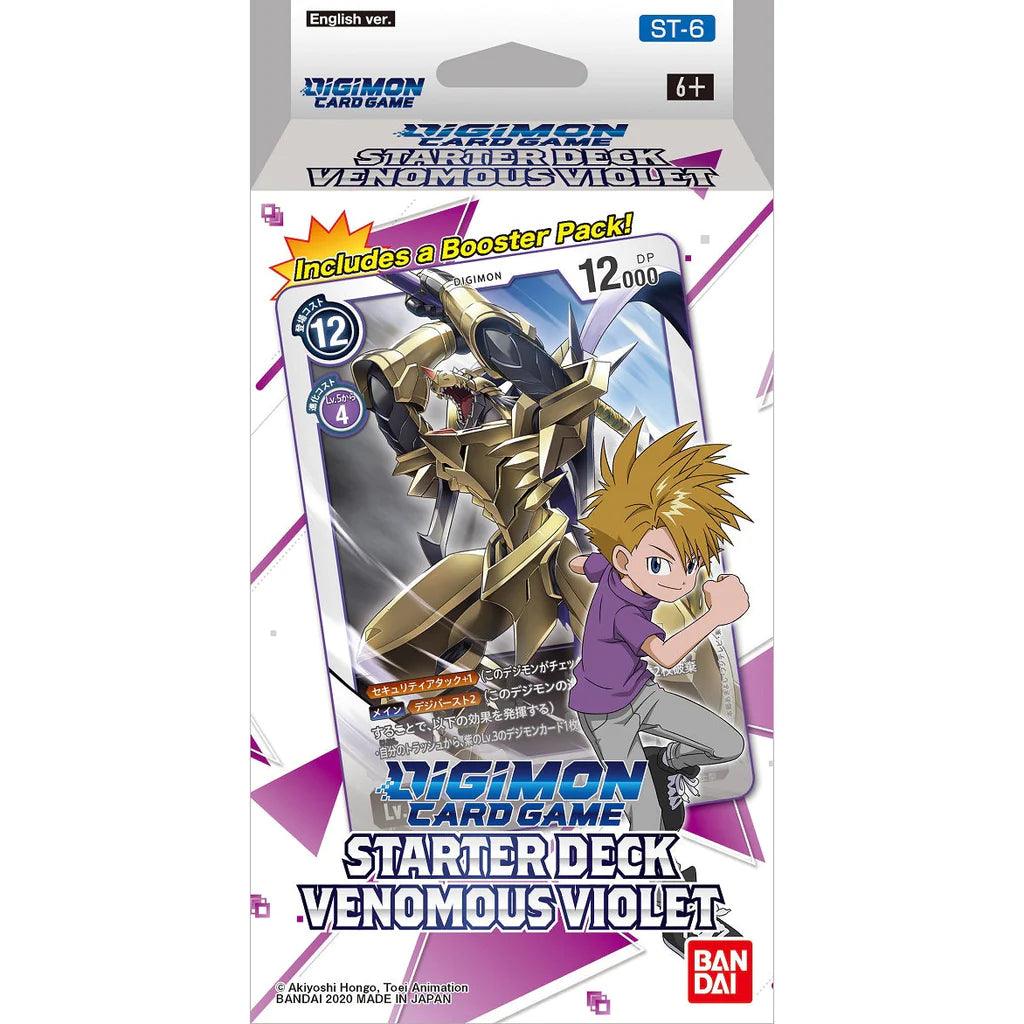 Digimon - Starter Deck (54 cards) and 1 Booster Pack - Violet Bandai 811039034825