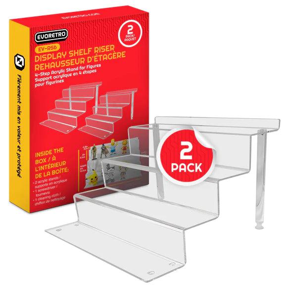 EVORETRO - Acrylic Display Stand - 6 Inches High - EV - RS6 - Pack of 2 EVORETRO 3701492102230