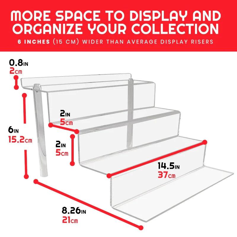 EVORETRO - Acrylic Display Stand - 6 Inches High - EV - RS6 - Pack of 2 EVORETRO 3701492102230