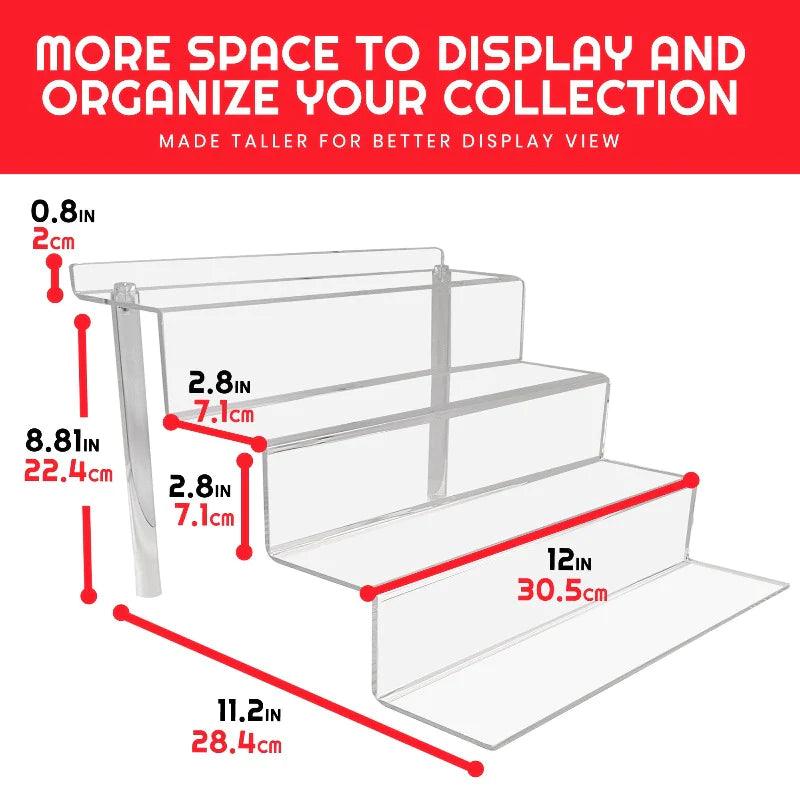 EVORETRO - Acrylic Display Stand - 9 Inches High - EV - RS9 - Pack of 2 EVORETRO 3701492102452