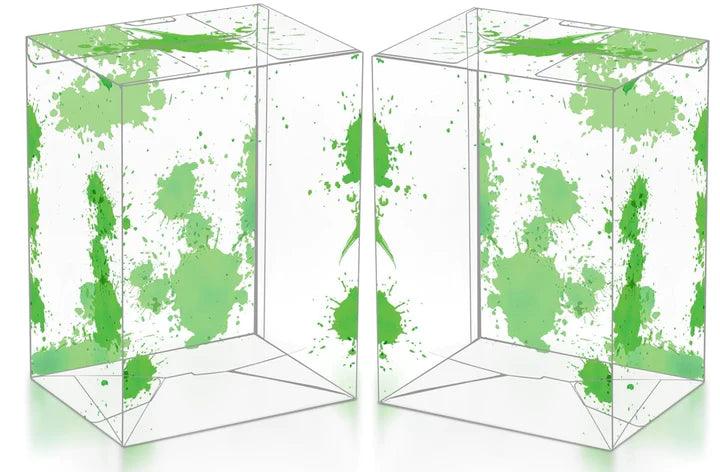 EVORETRO - Plastic Protector for Standard Size (4") Funko Pop - Green Splatter - 0.40mm Thick (1 Protector) EVORETRO 3701492101370