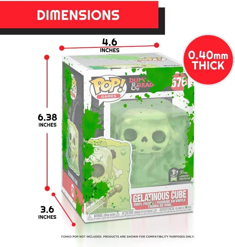 EVORETRO - Plastic Protector for Standard Size (4") Funko Pop - Green Splatter - 0.40mm Thick (1 Protector) EVORETRO 3701492101370