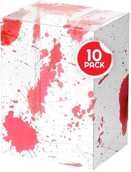 EVORETRO - Plastic Protectors for Standard Size (4") Funko Pop - Blood Splatter - 0.40mm Thick (10 per Pack) EVORETRO 3760265299928