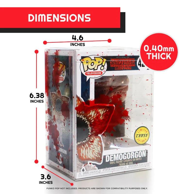 EVORETRO - Plastic Protectors for Standard Size (4") Funko Pop - Red Blood with Bullet Holes - 0.40mm Thick (10 per Pack) EVORETRO 3701492101547