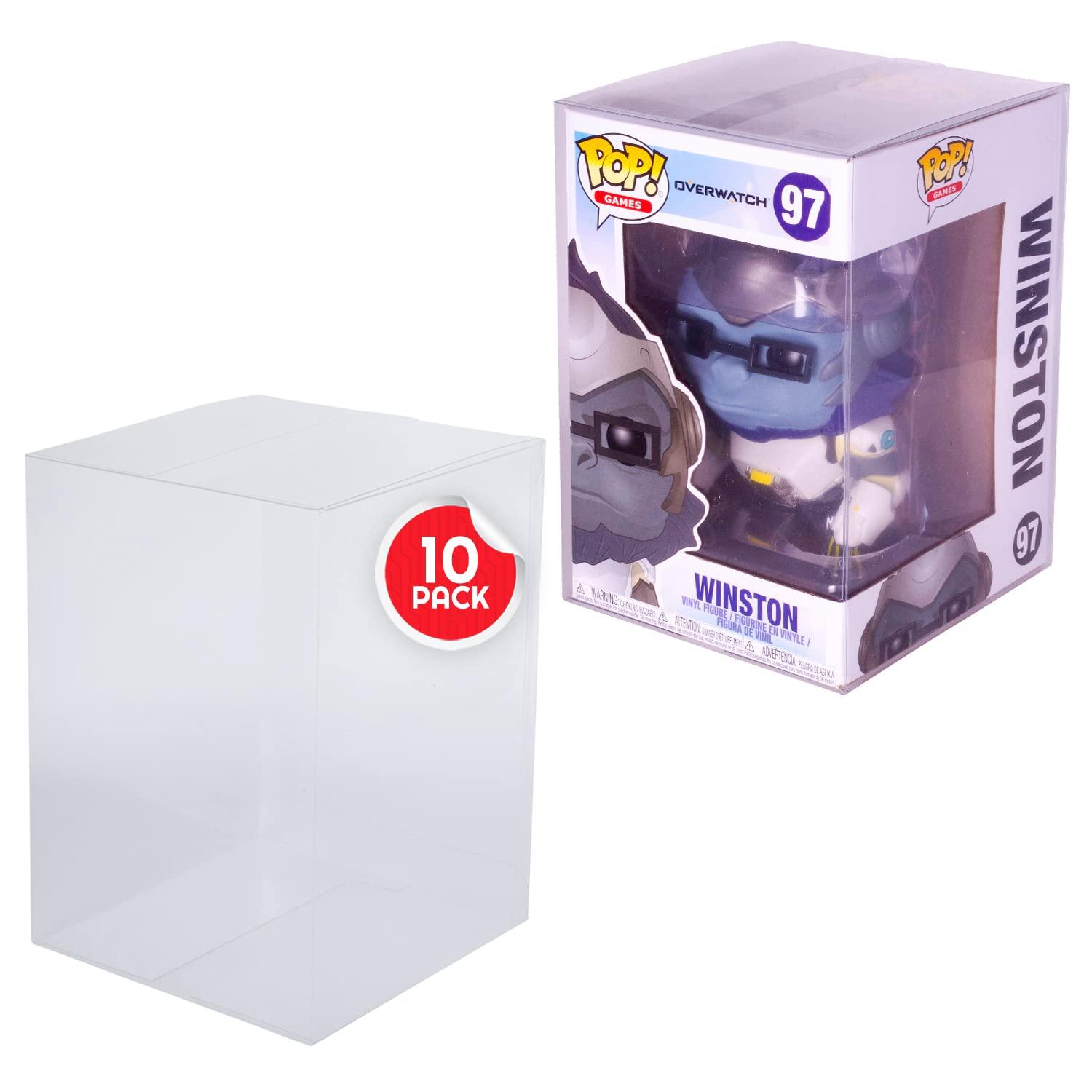 EVORETRO - Plastic Protectors for Standard Size (4") Funko Pop - Transparent - 0.35mm Thick (10 per Pack) EVORETRO 3760265293544