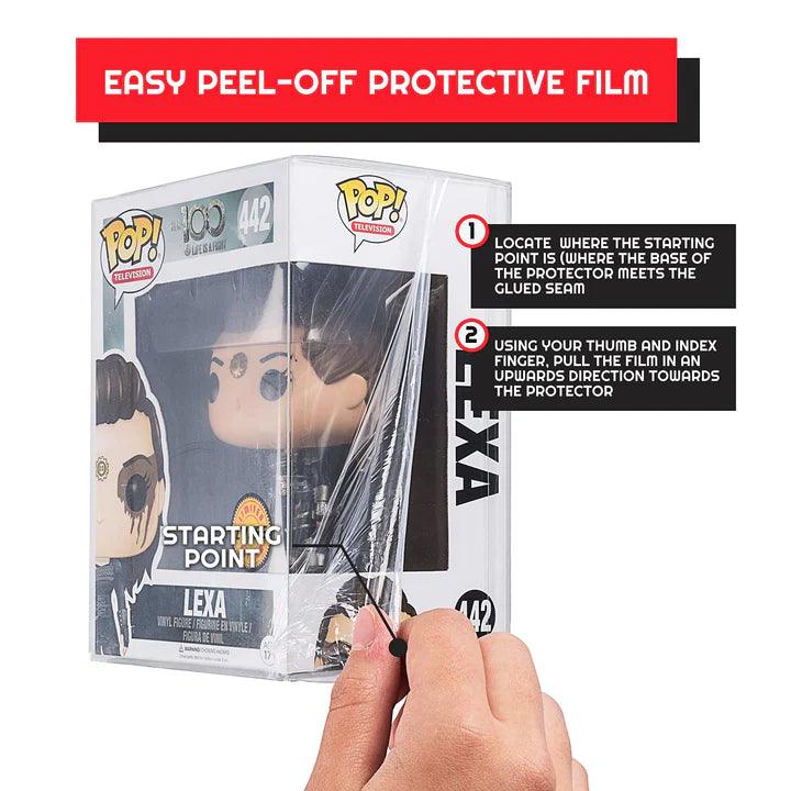 EVORETRO - Plastic Protectors for Standard Size (4") Funko Pop - Transparent - 0.35mm Thick (10 per Pack) EVORETRO 3760265293544