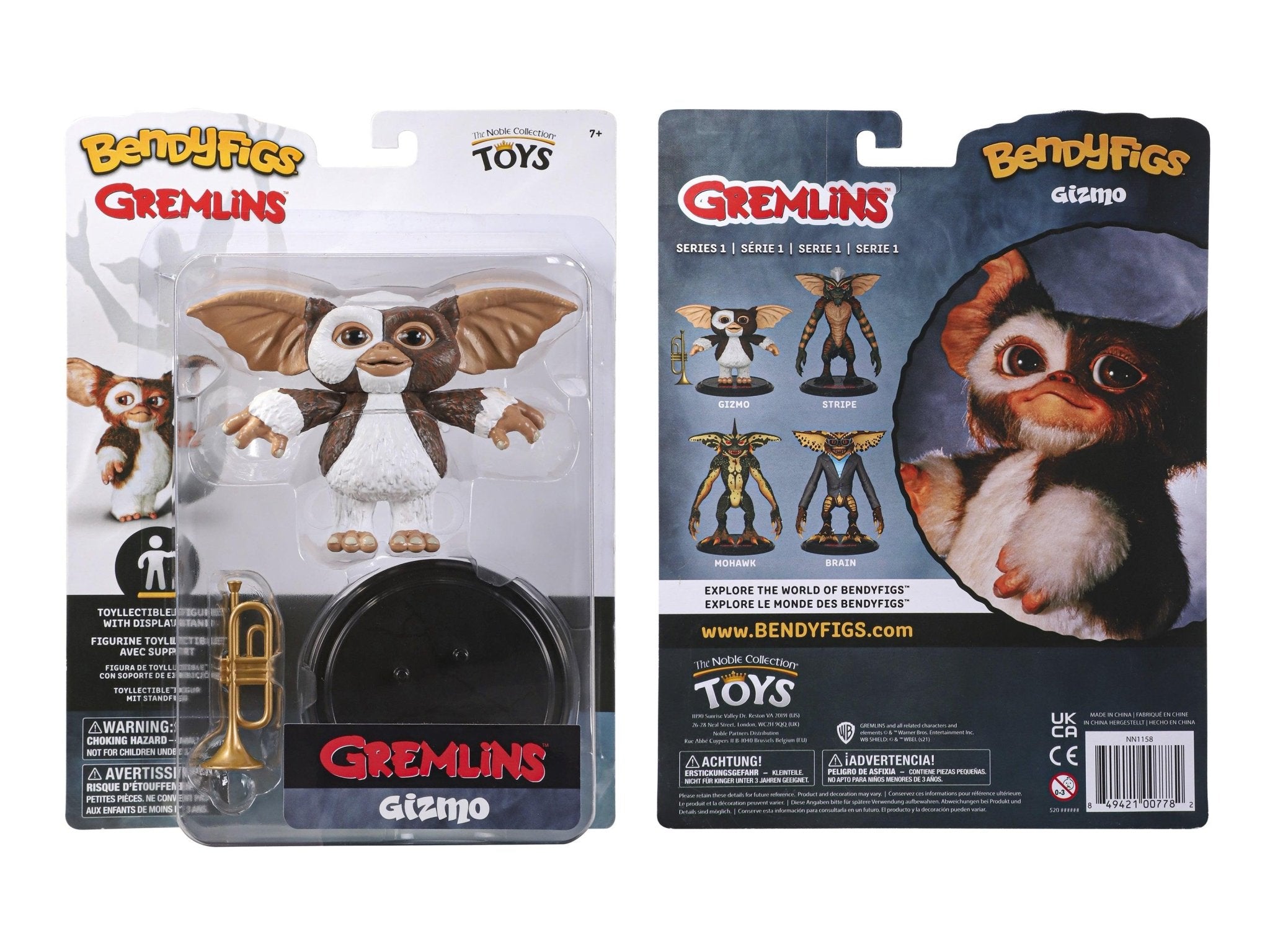 Figure Bendyfigs - Gizmo (Gremlins) The Noble Collection Toys 849421007782