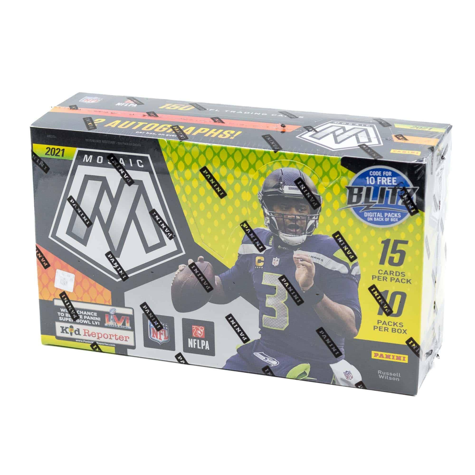 Football - 2021 - Panini Mosaic Football - Hobby Box (10 Packs) Panini 0613297974154