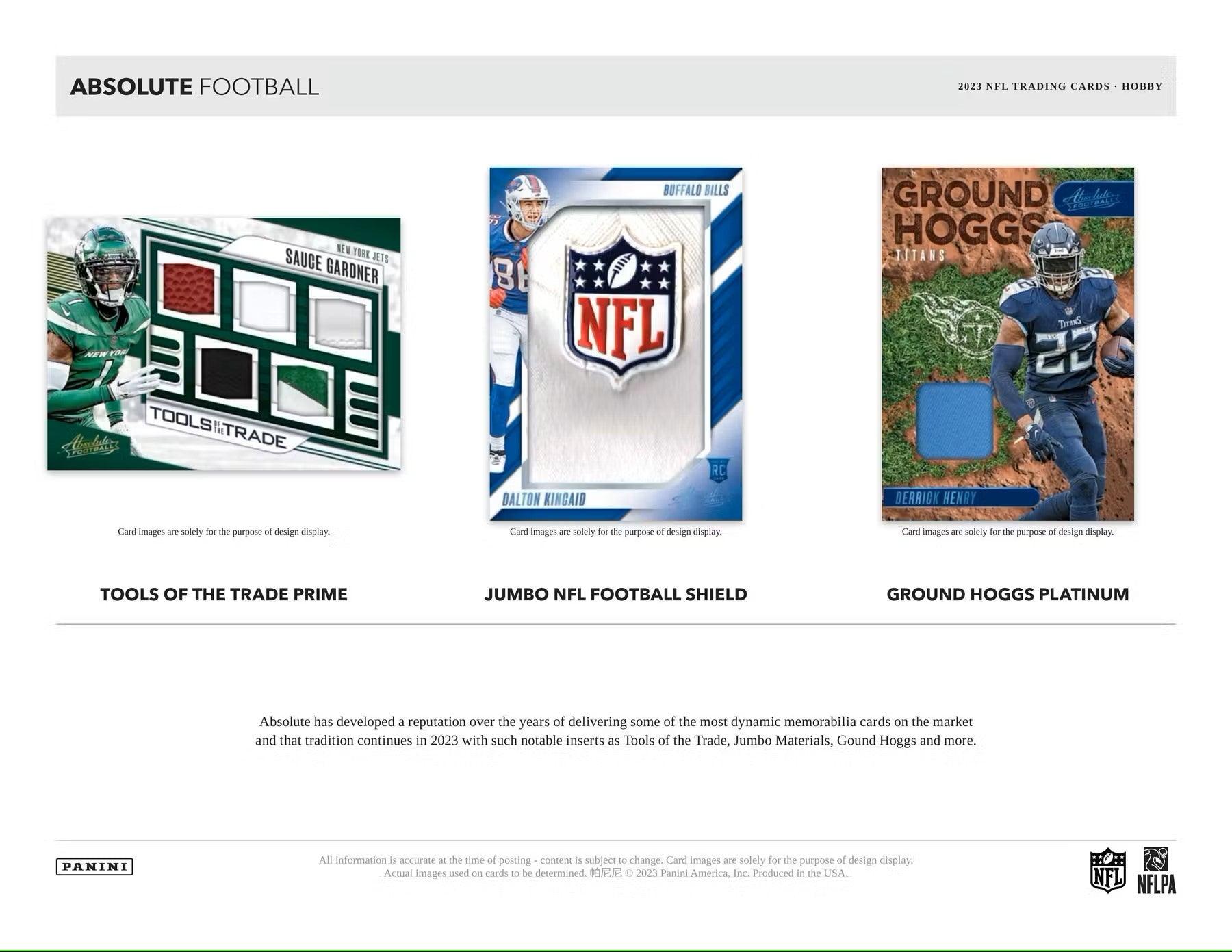 Football - 2023 - Panini Absolute Football - Hobby Box (15 Cards) Panini 0746134144998