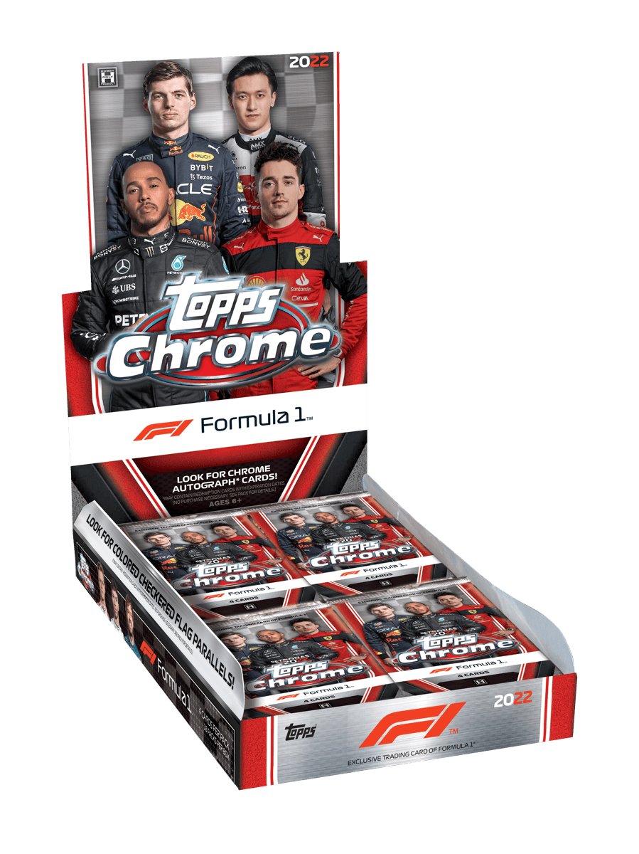 Formula 1 Racing (F1) - 2022 - Topps Chrome - Hobby Box (18 Packs) Topps 887521112661