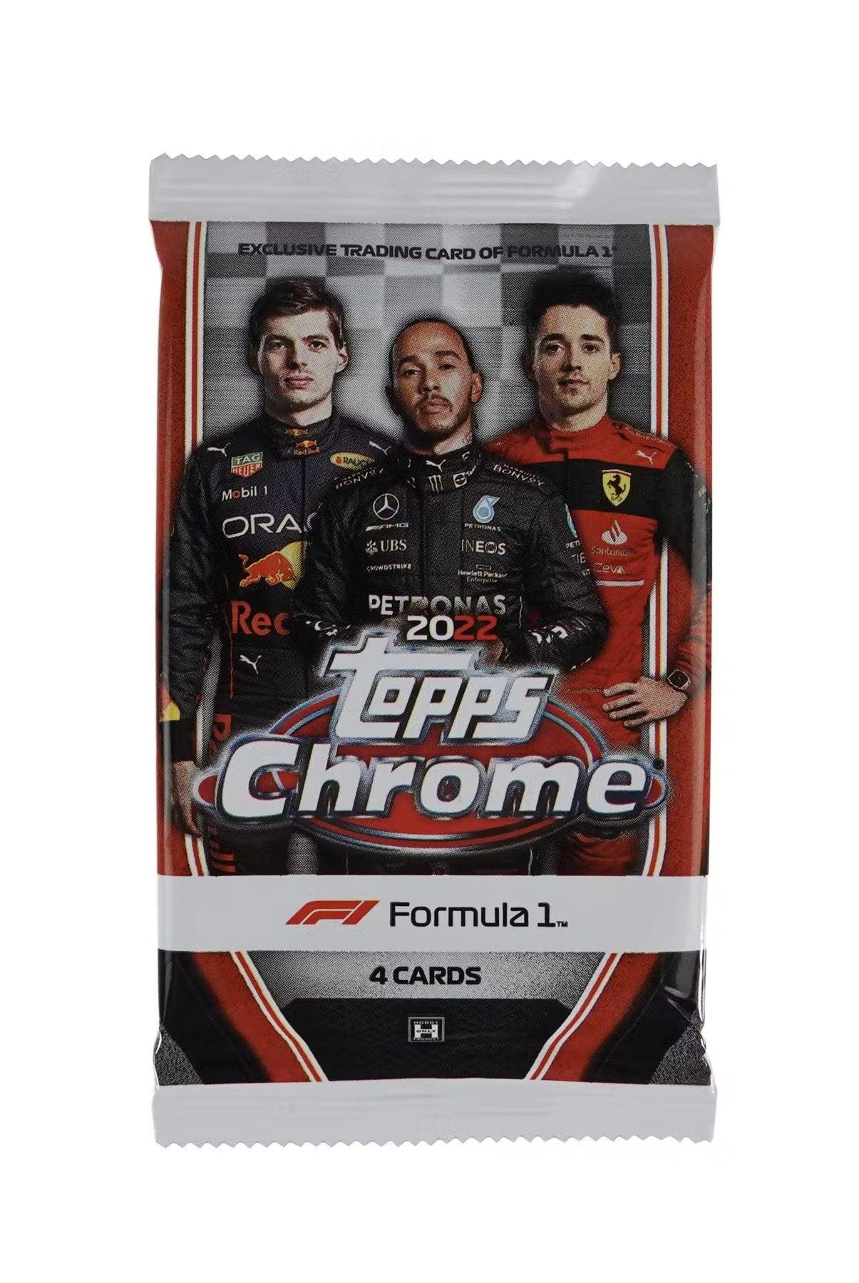 Formula 1 Racing (F1) - 2022 - Topps Chrome - Hobby Pack (4 Cards) - Hobby Champion Inc