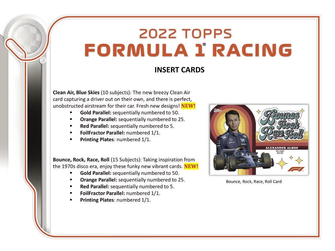 Formula 1 Racing (F1) - 2022 - Topps - Hobby Box (20 Packs) Topps 887521110971