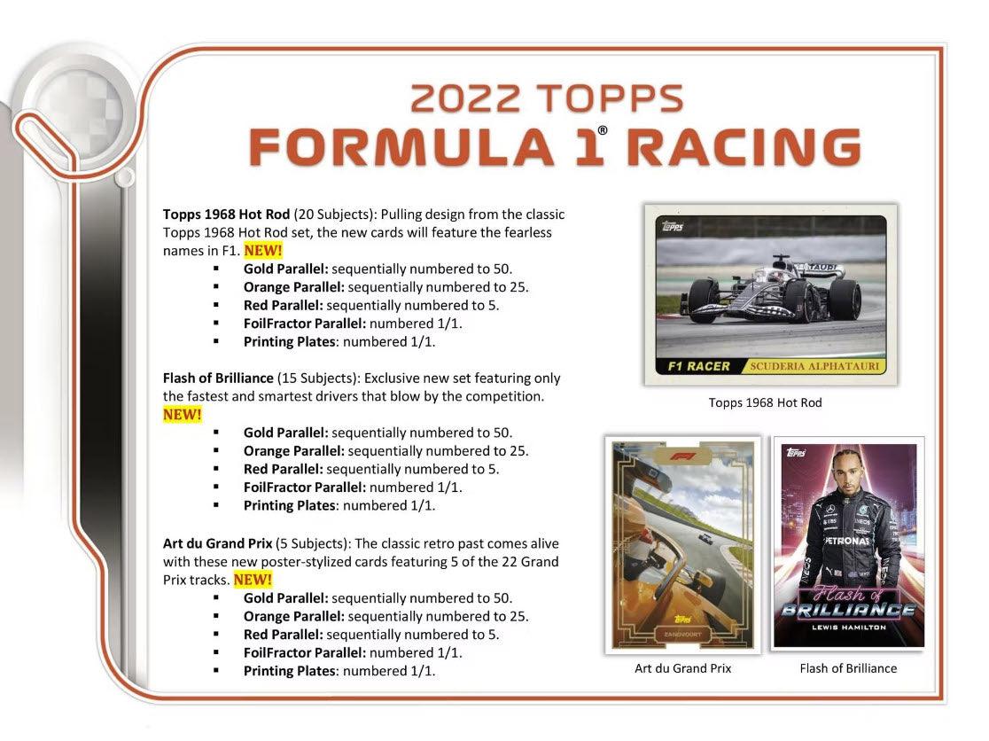 Formula 1 Racing (F1) - 2022 - Topps - Hobby Box (20 Packs) Topps 887521110971