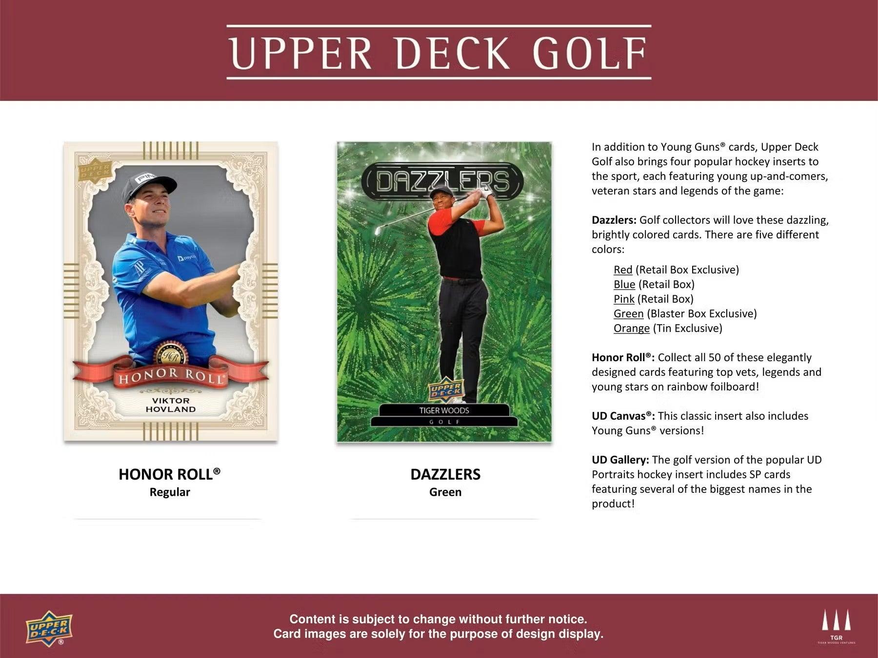 Golf - 2024 - Upper Deck - Blaster Box (6 Packs) Upper Deck 053334152891