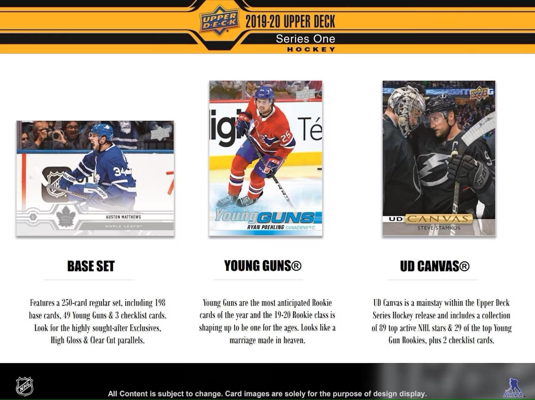 Hockey - 2019/20 - Upper Deck Series 1 - Hobby Pack (8 Cards) Upper Deck 053334920360