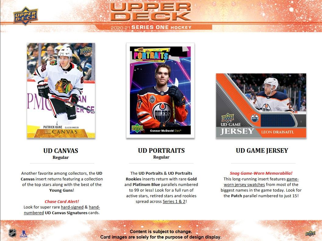 Hockey - 2020/21 - Upper Deck Series 1 - Hobby Pack (8 Cards) Upper Deck 053334949064