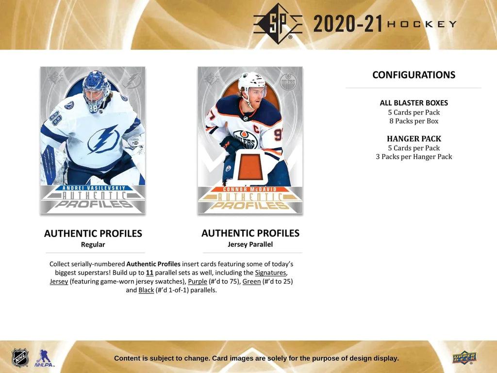 Hockey - 2020/21 - Upper Deck SP - Retail Pack (5 Cards) Upper Deck 053334955881