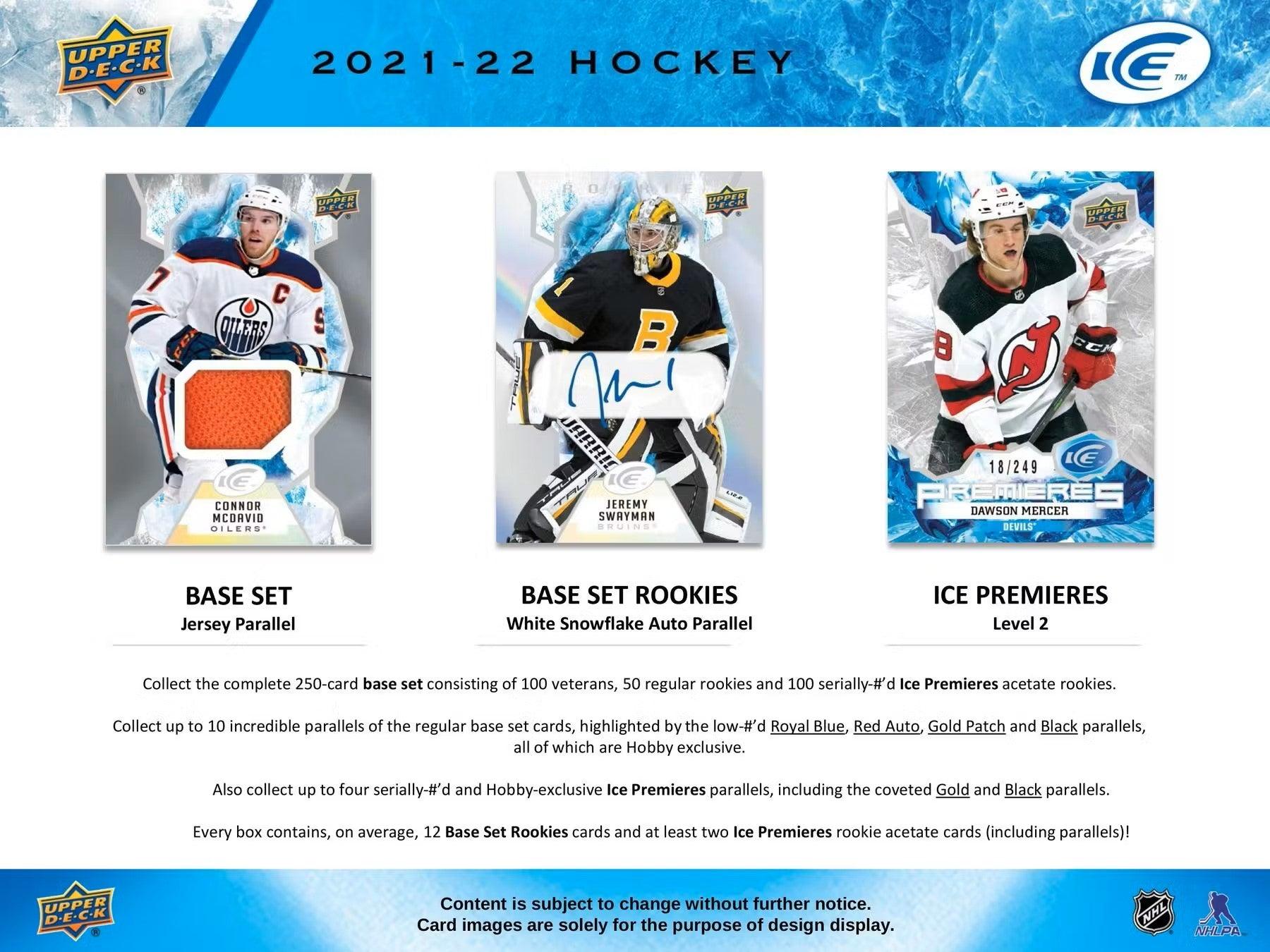 Hockey - 2021/22 - Upper Deck ICE - Hobby Box (12 Packs + 1 Bonus) Upper Deck 053334980845