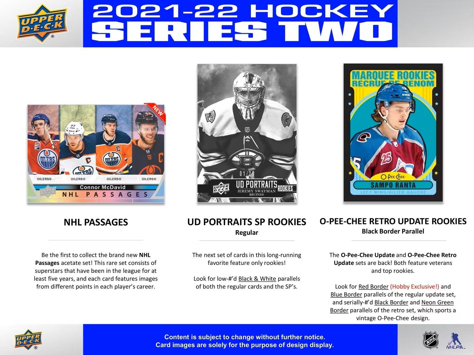 Hockey - 2021/22 - Upper Deck Series 2 - Hobby Box (24 Packs) Upper Deck 053334979696