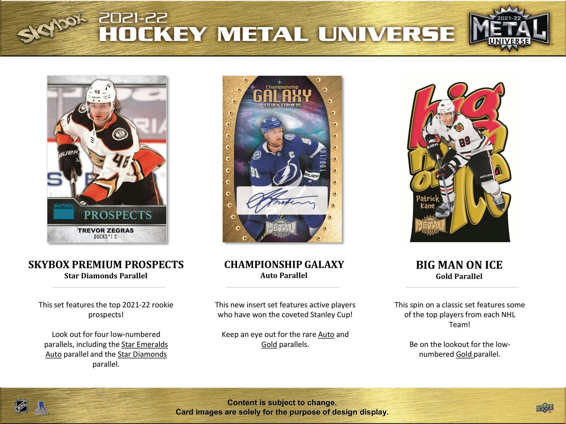 Hockey - 2021/22 - Upper Deck Skybox Metal Universe - Hobby Pack (7 Cards) - Hobby Champion Inc