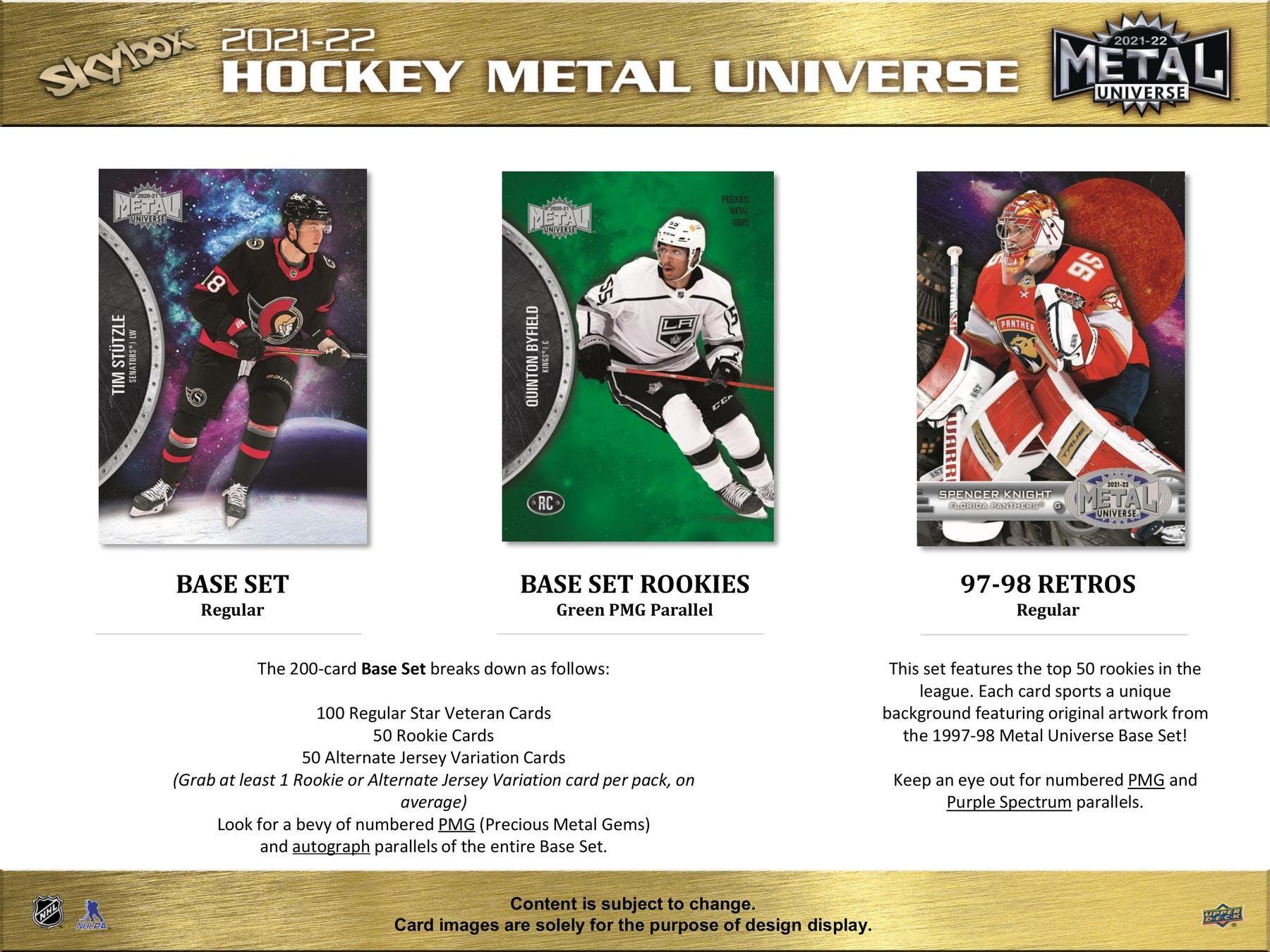 Hockey - 2021/22 - Upper Deck Skybox Metal Universe - Hobby Pack (7 Cards) Upper Deck 053334978583