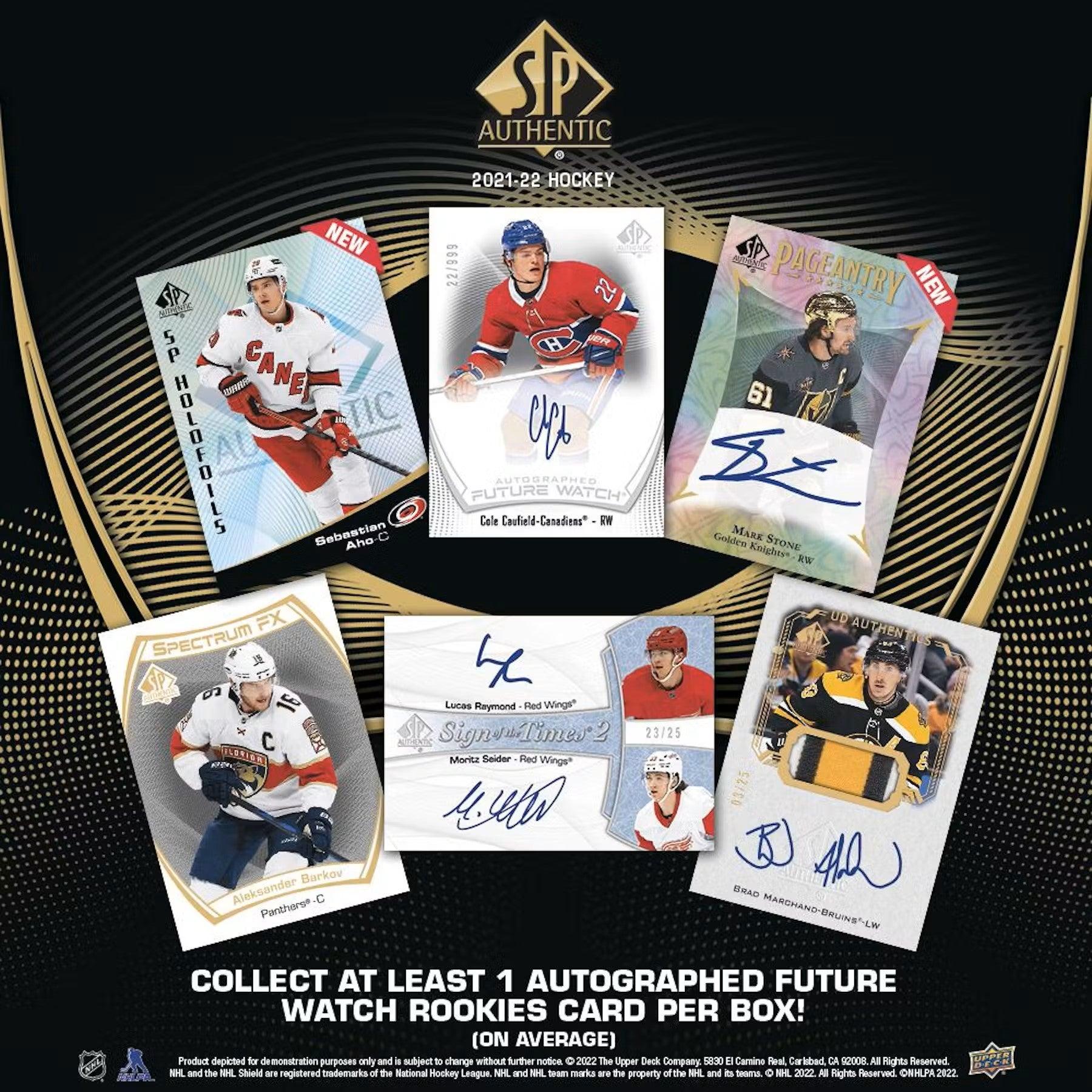 Hockey - 2021/22 - Upper Deck SP Authentic - Hobby Box (10 Packs) Upper Deck 053334984218