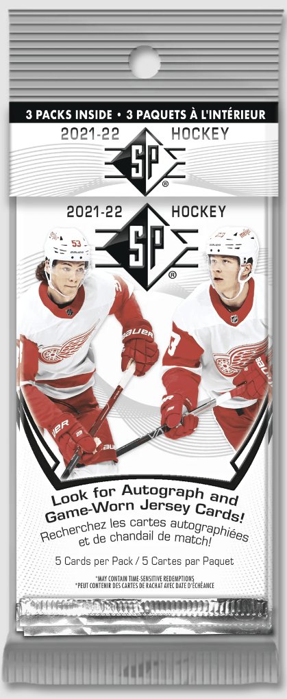 Hockey - 2021/22 - Upper Deck SP - Fat Pack (Includes 3 Retail Packs) Upper Deck 053334984270