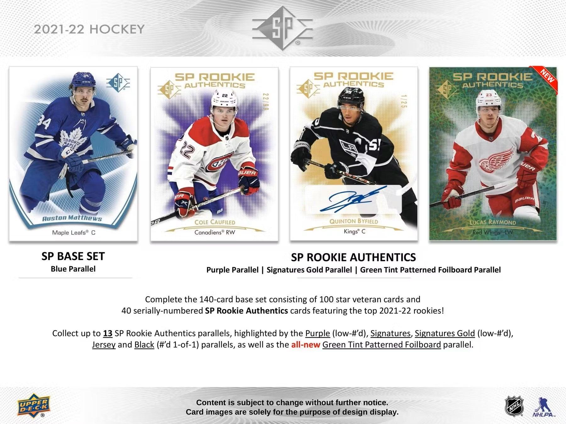 Hockey - 2021/22 - Upper Deck SP - Fat Pack (Includes 3 Retail Packs) Upper Deck 053334984270