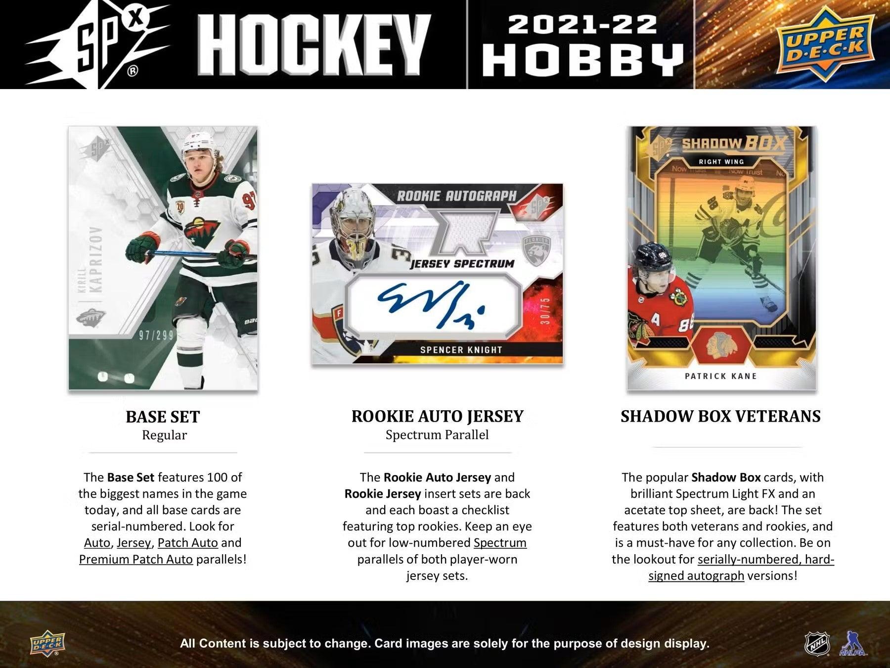 Hockey - 2021/22 - Upper Deck SPx - Hobby Box (4 Cards) Upper Deck 053334978064