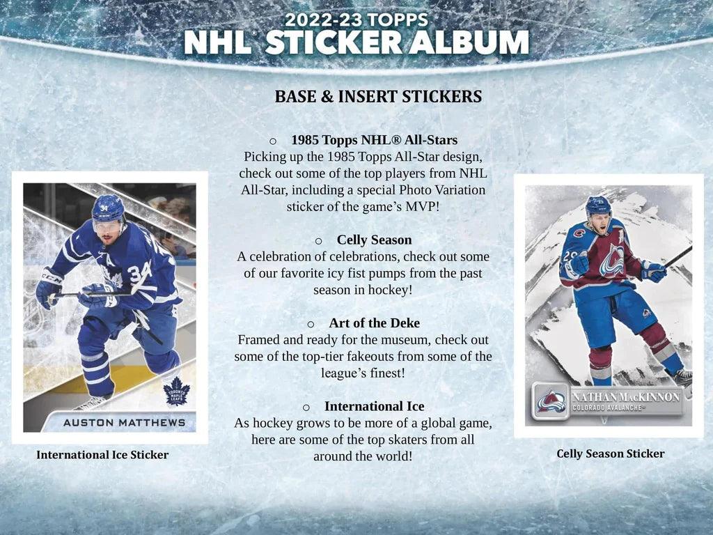 Hockey - 2022/23 - Topps - NHL Sticker Album (With 10 Stickers) Topps 887521112012