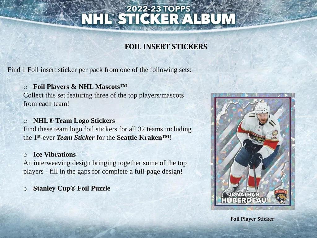 Hockey - 2022/23 - Topps - NHL Sticker Box (50 Packs) Topps 887521111992