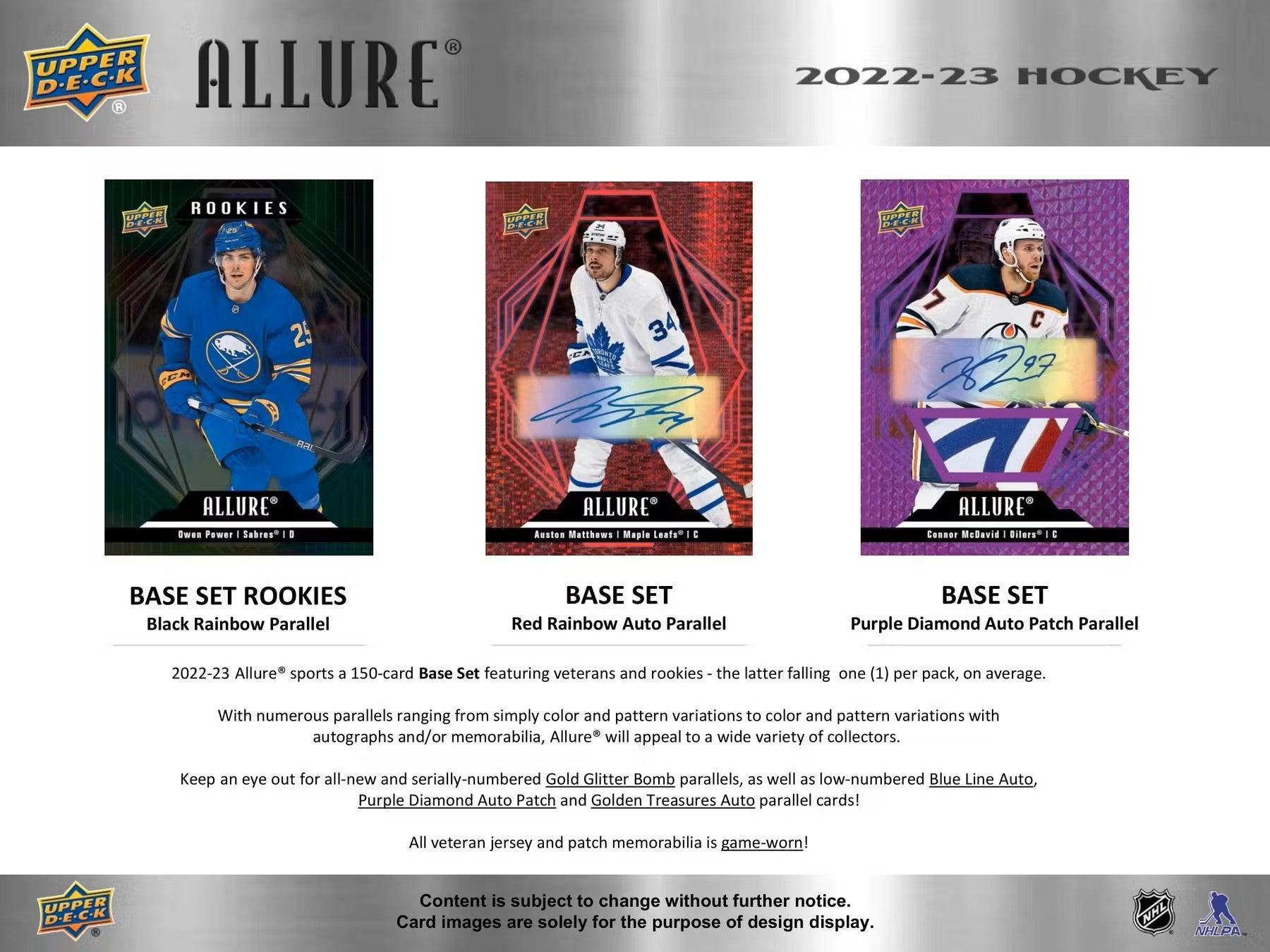 Hockey - 2022/23 - Upper Deck Allure - Hobby Box (9 Packs) Upper Deck 053334104548