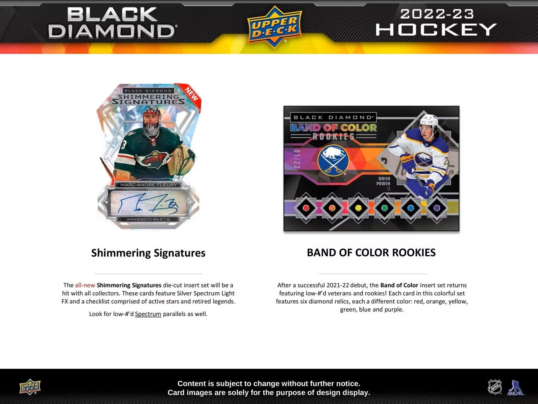 Hockey - 2022/23 - Upper Deck Black Diamond - Hobby Box (1 Pack of 6 cards) Upper Deck 053334104777