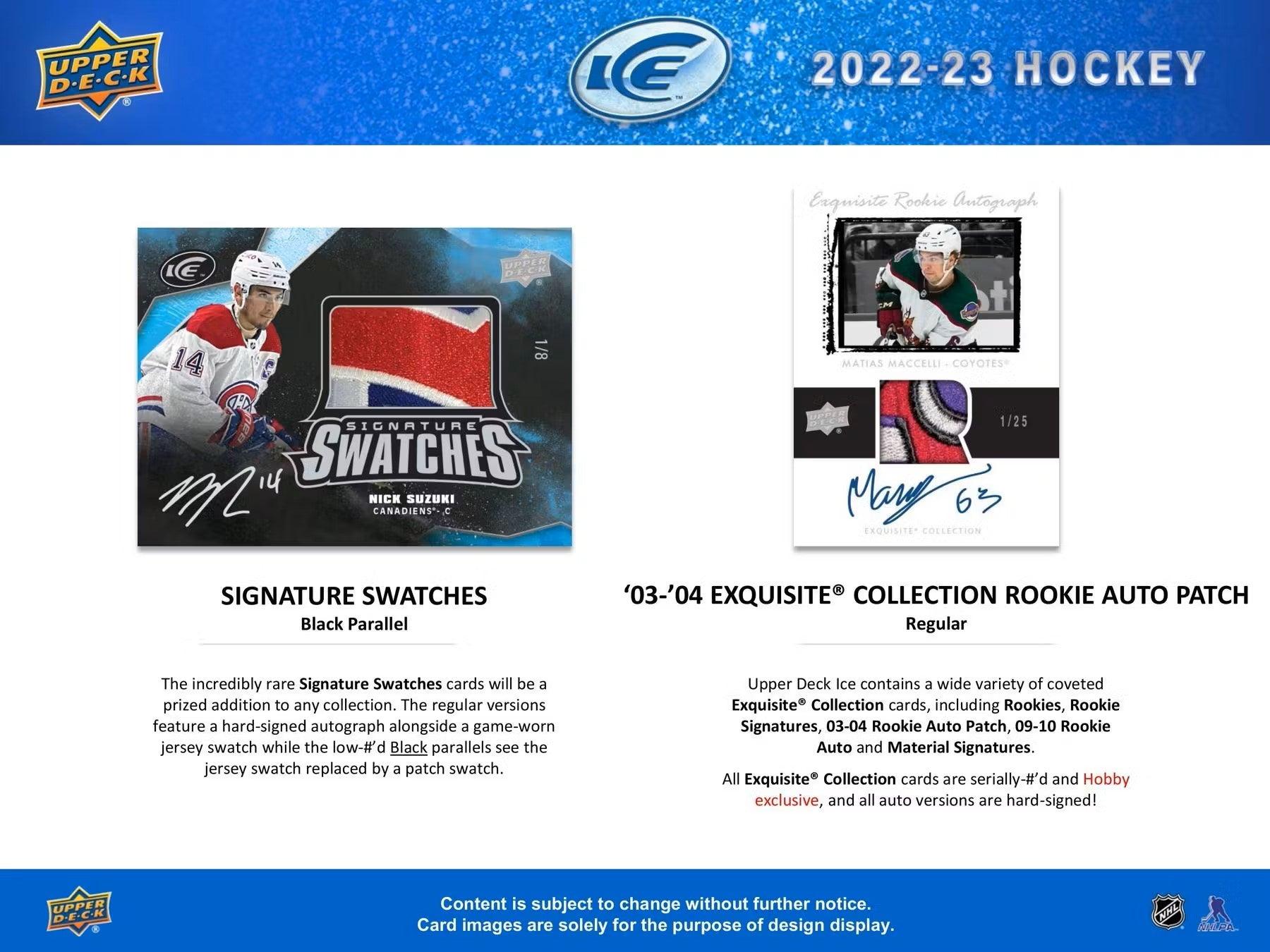 Hockey - 2022/23 - Upper Deck ICE - Hobby Pack (6 Cards) - Hobby Champion Inc