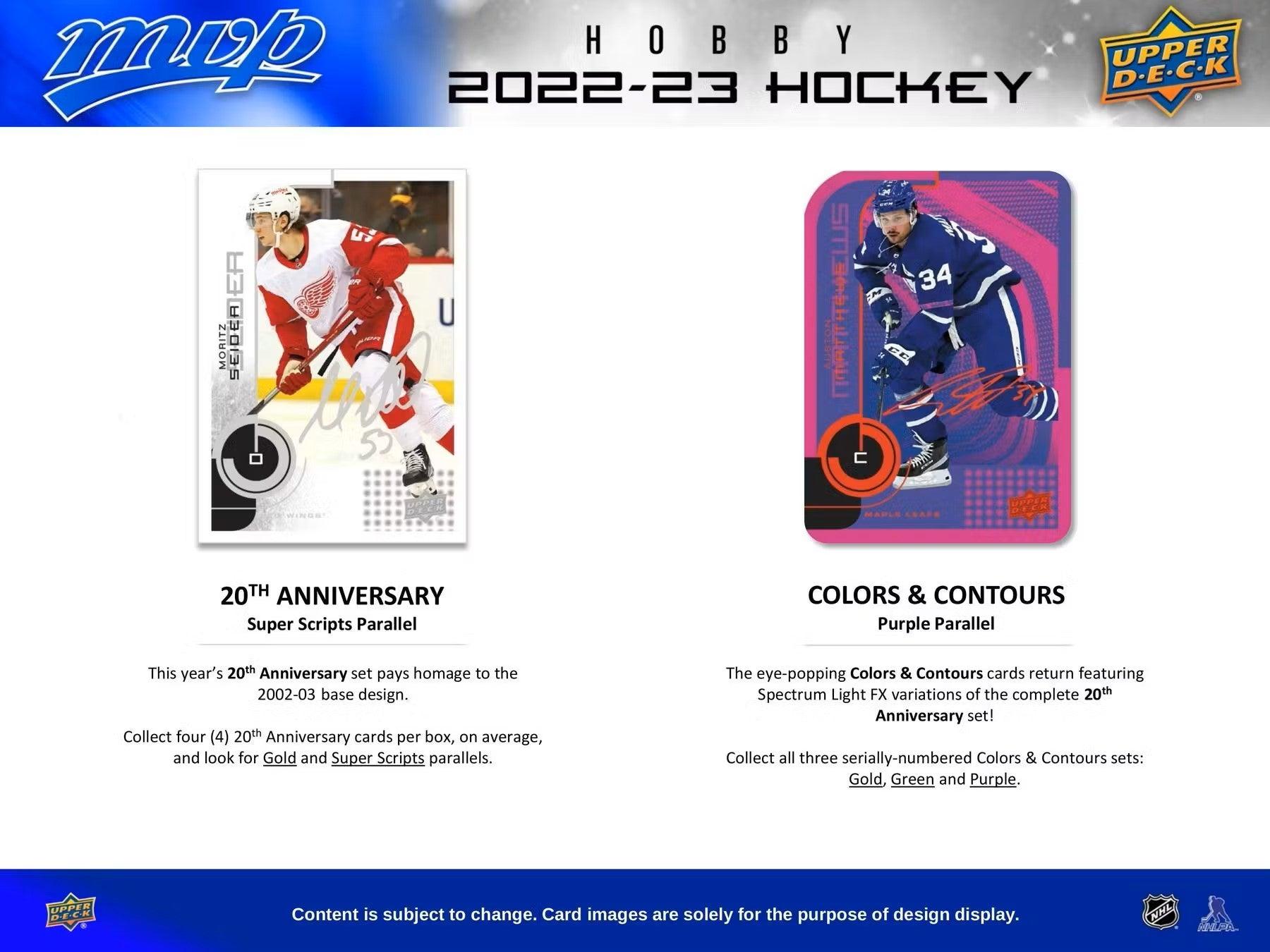 Hockey - 2022/23 - Upper Deck MVP - Hobby Box (20 Packs) Upper Deck 053334995610