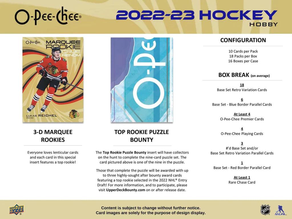 Hockey - 2022/23 - Upper Deck O - Pee - Chee - Hobby Box (18 Packs) Upper Deck 053334103633