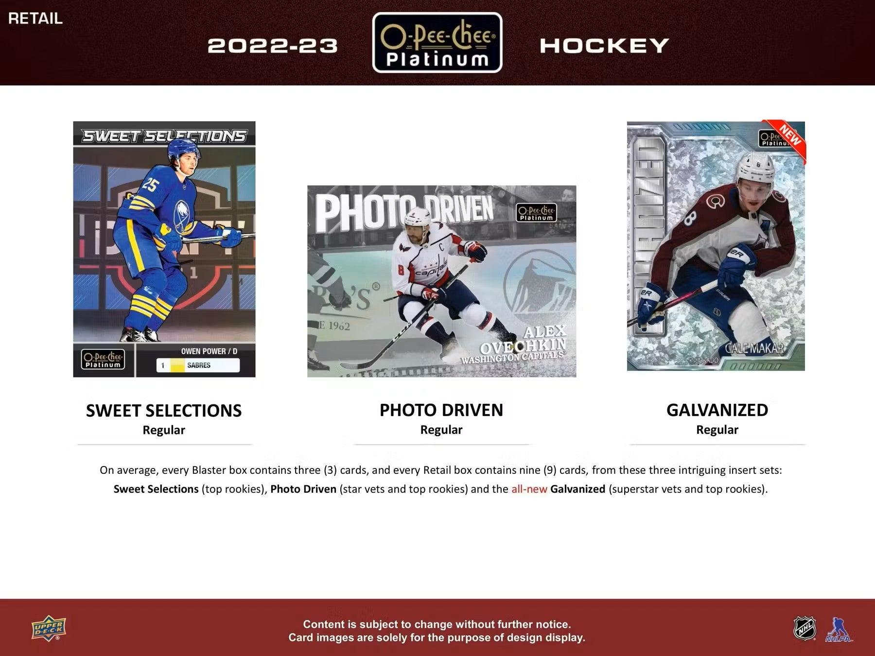 Hockey - 2022/23 - Upper Deck O-Pee-Chee Platinum - Blaster Box (6 Packs) - Hobby Champion Inc