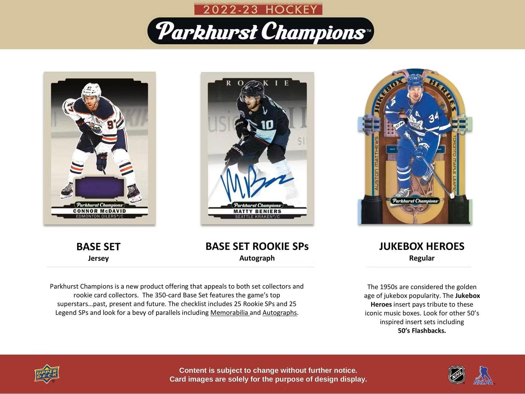 Hockey - 2022/23 - Upper Deck Parkhurst Champions - Blaster Box (5 Packs) Upper Deck 053334103558