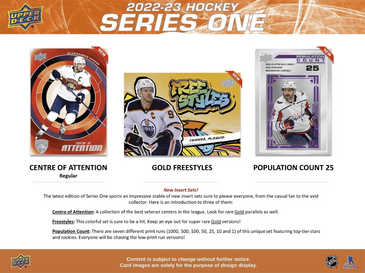 Hockey - 2022/23 - Upper Deck Series 1 - Hobby Box (24 Packs) Upper Deck 053334999724