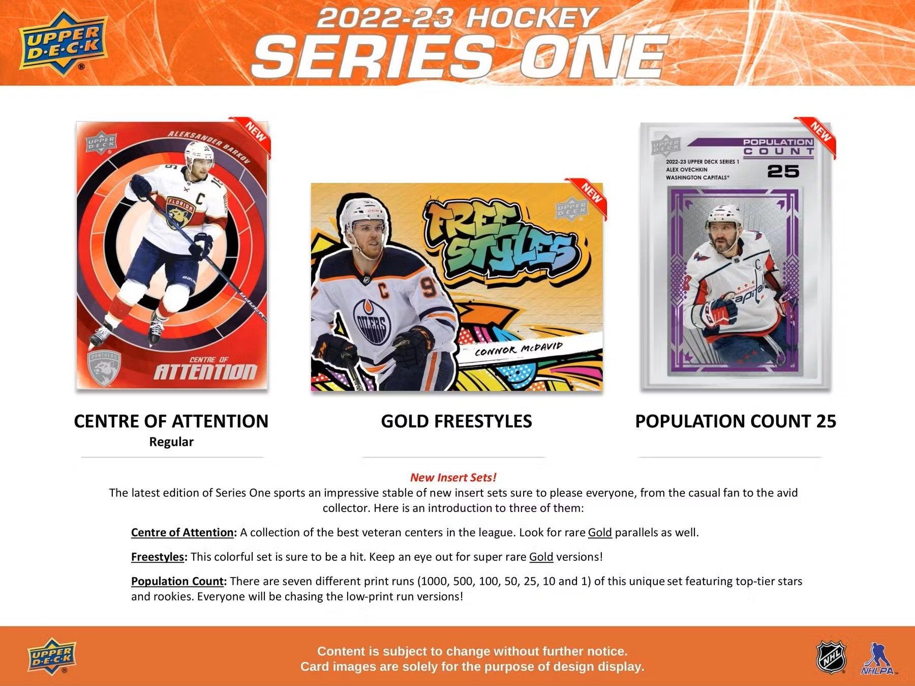 Hockey - 2022/23 - Upper Deck Series 1 - Hobby Pack (8 Cards) Upper Deck 053334999731