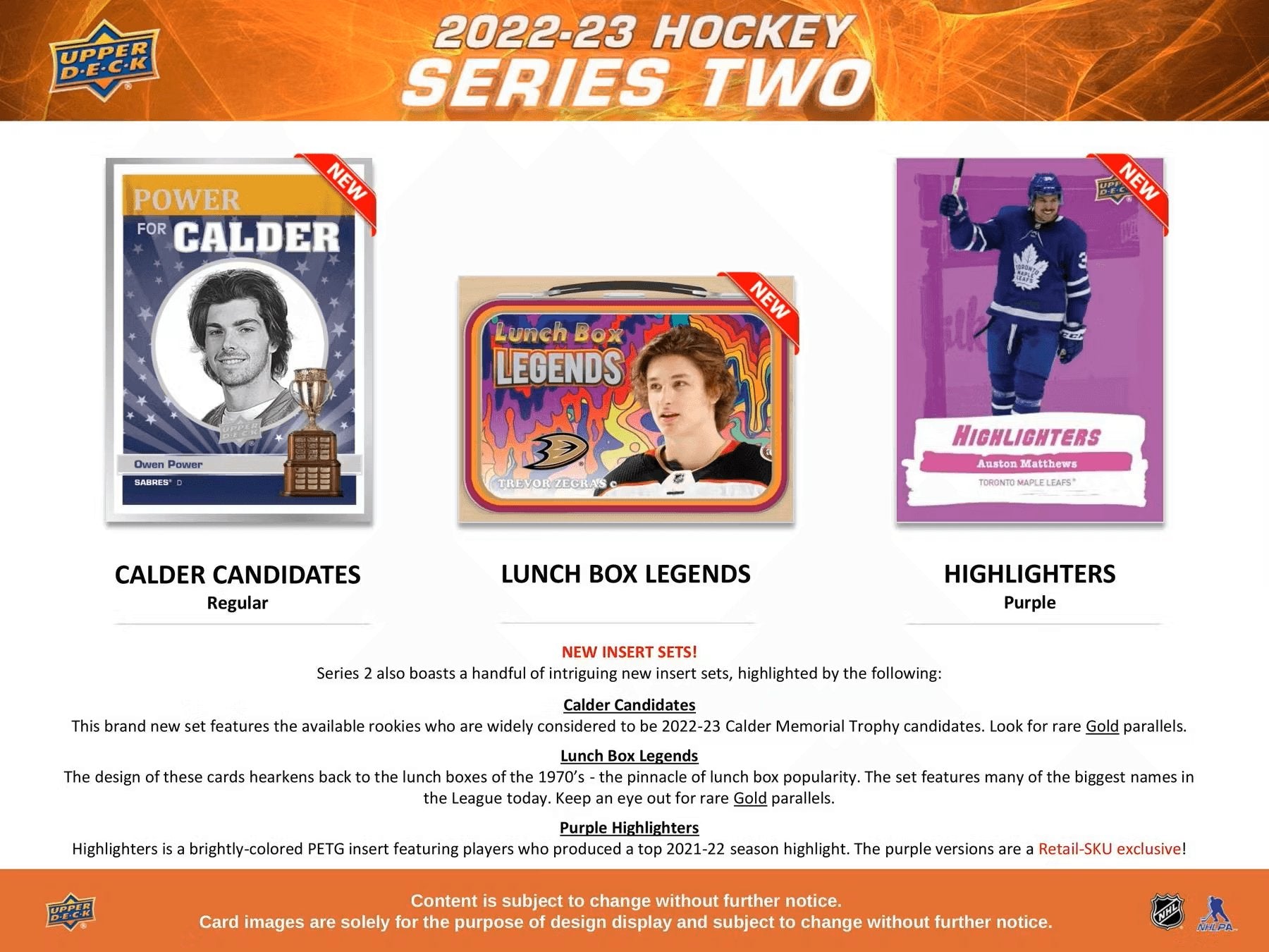 Hockey - 2022/23 - Upper Deck Series 2 - Tin Box (8 Packs + 1 Bonus Pack) Upper Deck 053334131407