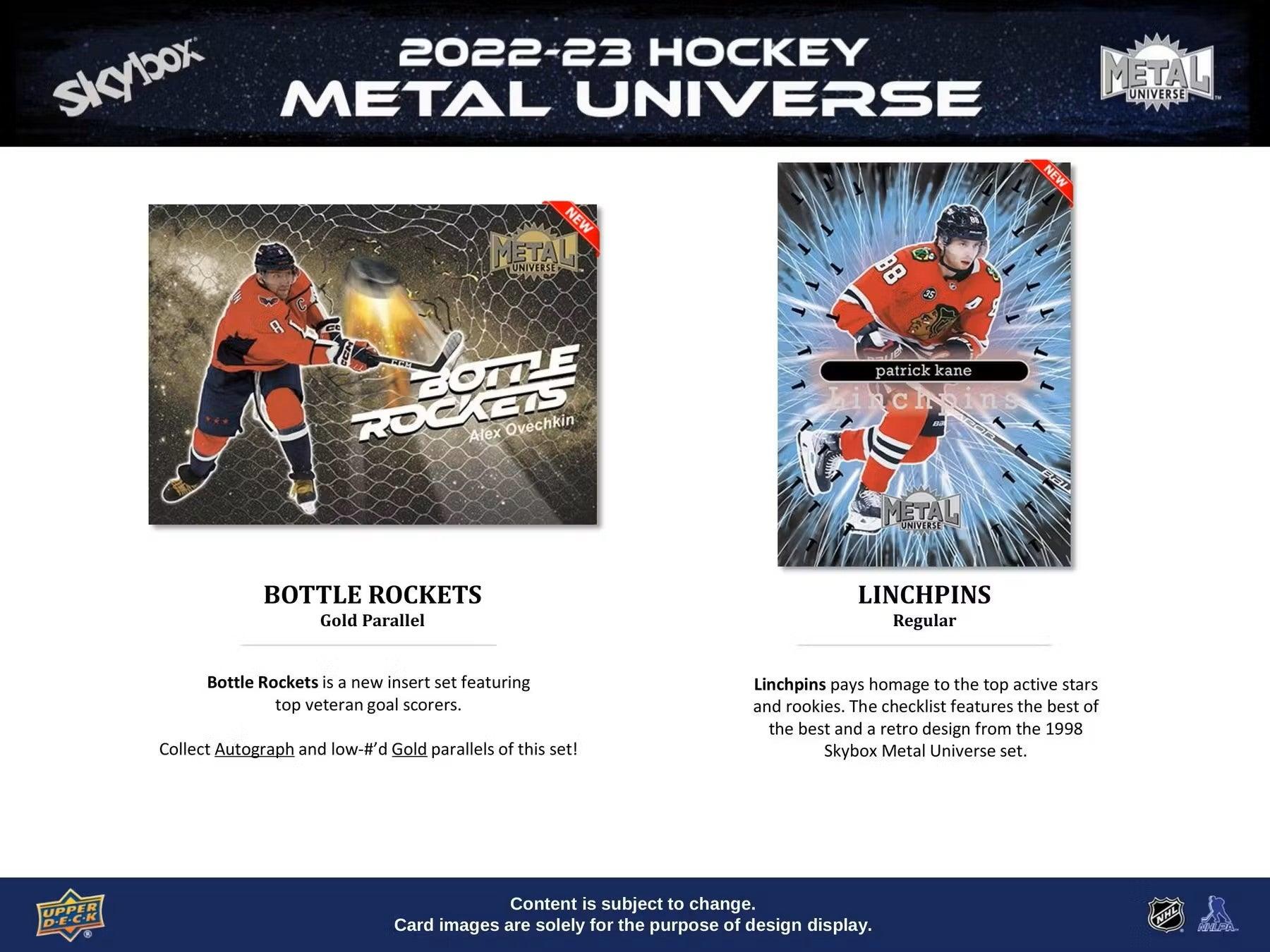 Hockey - 2022/23 - Upper Deck Skybox Metal Universe - Hobby Box (15 Packs) Upper Deck 053334120807