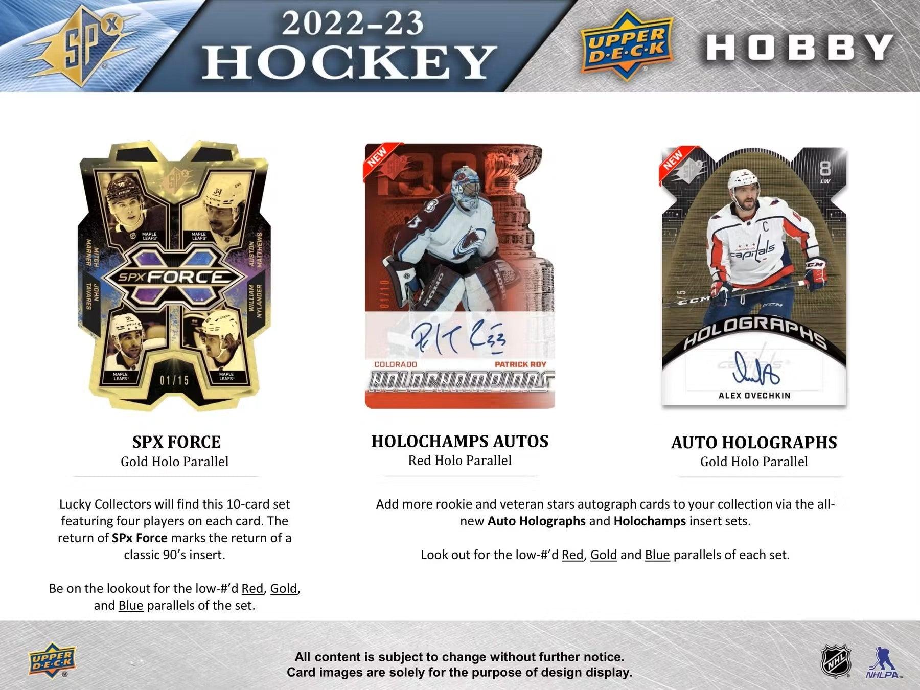 Hockey - 2022/23 - Upper Deck SPx - Hobby Box (5 Cards) Upper Deck 053334119672