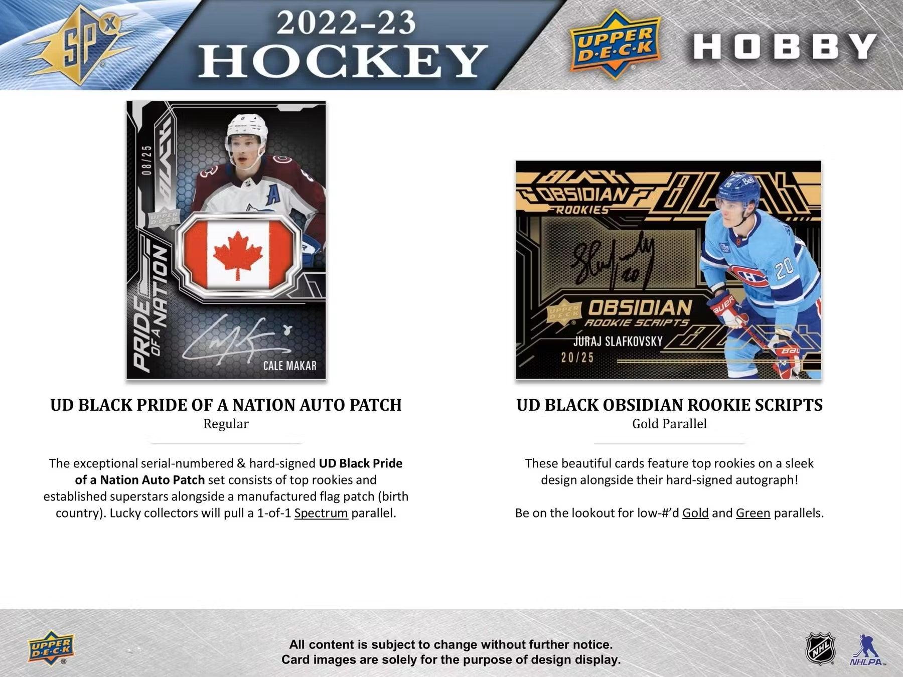 Hockey - 2022/23 - Upper Deck SPx - Hobby Box (5 Cards) Upper Deck 053334119672