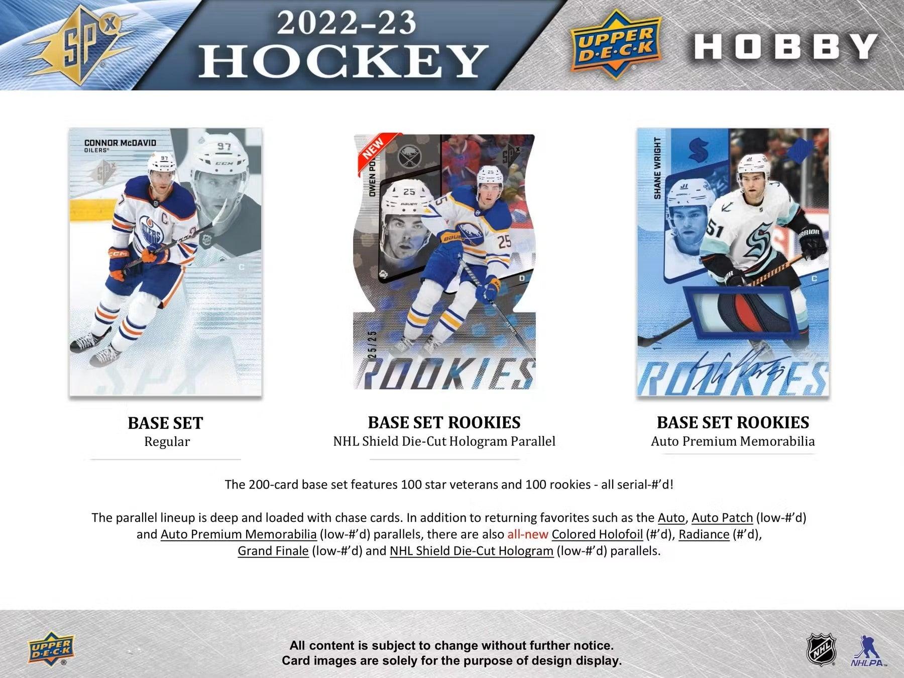 Hockey - 2022/23 - Upper Deck SPx - Hobby Box (5 Cards) Upper Deck 053334119672