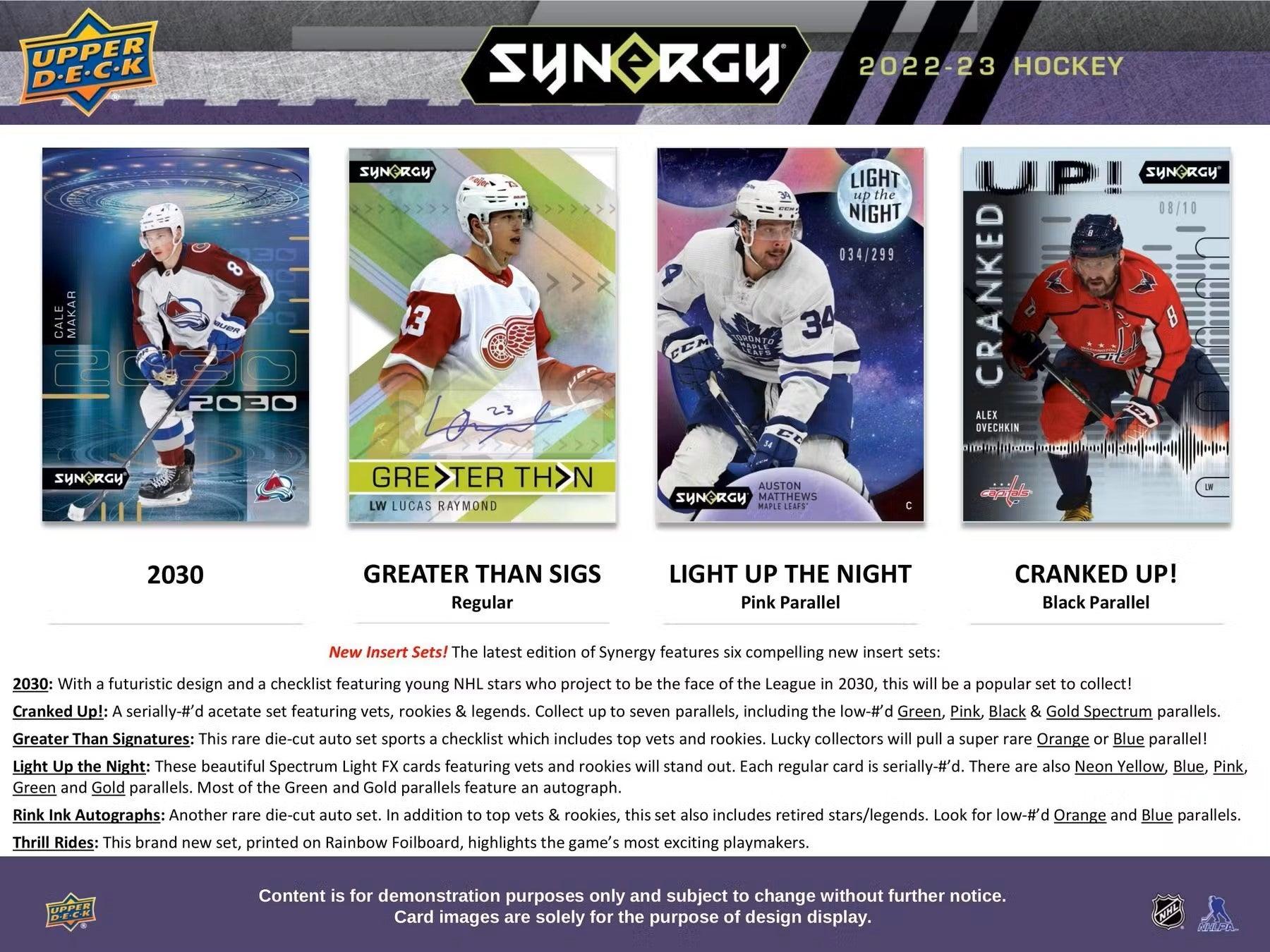 Hockey - 2022/23 - Upper Deck Synergy - Hobby Box (8 Packs) - Hobby Champion Inc