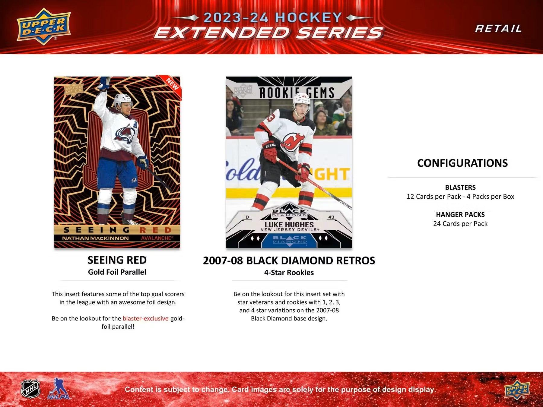 Hockey - 2023/24 - Upper Deck Extended Series - Blaster Box (4 Packs) Upper Deck 0053334549172